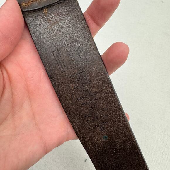GAP Brown Leather Belt with Medallions Y2K main image 5